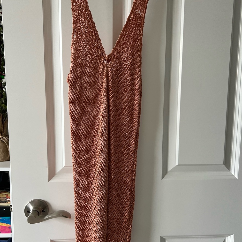 Elegant Pink Knit Dress